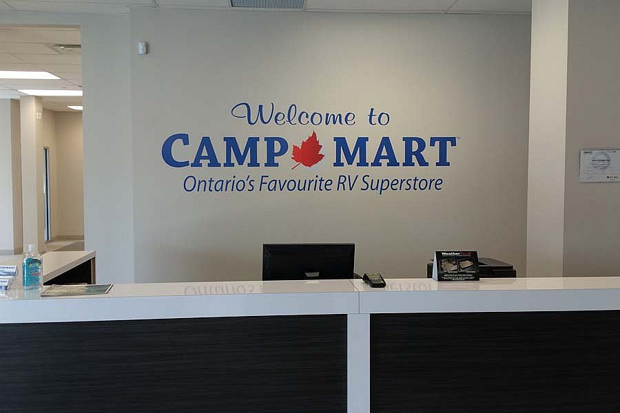 CAMP MART Indoor Signage Ontario