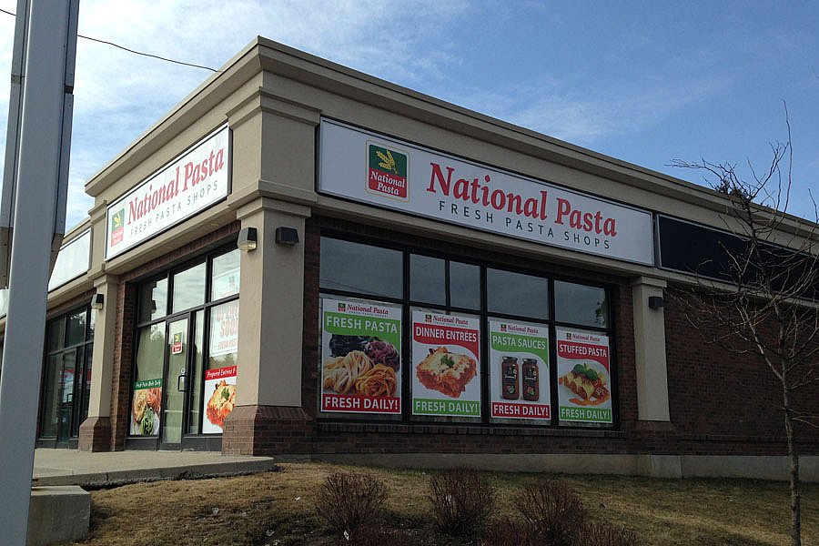 National Pasta Storefront Signage