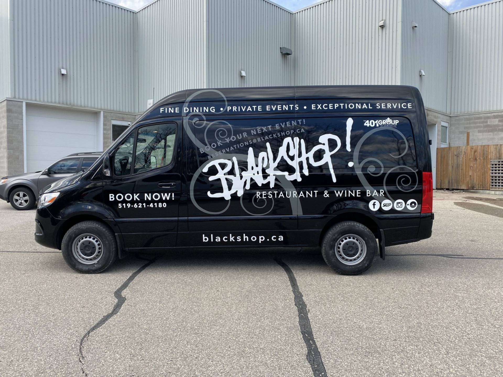 Blackshop Restaurant & Wine Bar Ontario - Vehicle Graphics & Branding