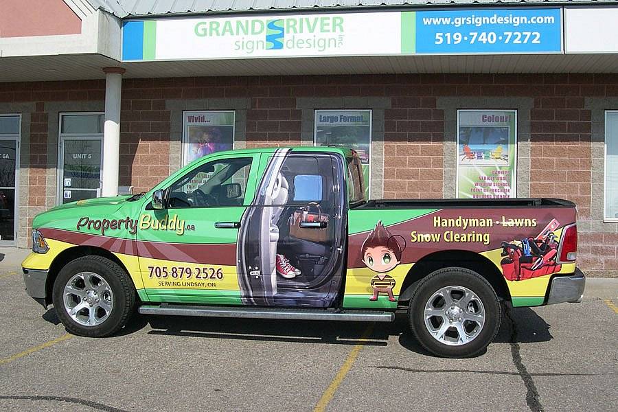 Property Buddy Full Truck Wrap with Graphics - Lindsay, Ontario